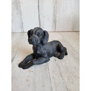 Black dog lab baby puppy home decor pet figure animal